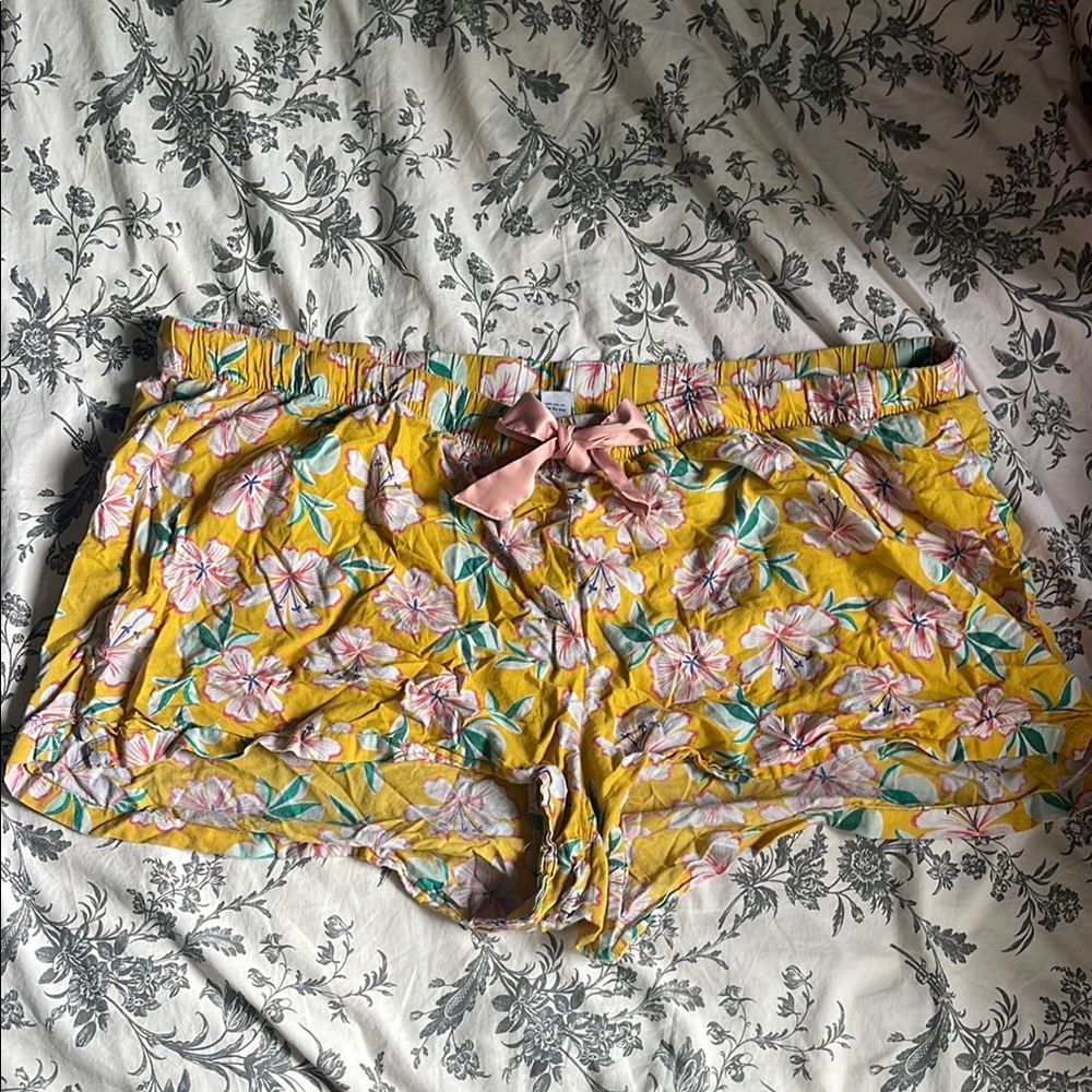 Old Navy Yellow Floral Shorts